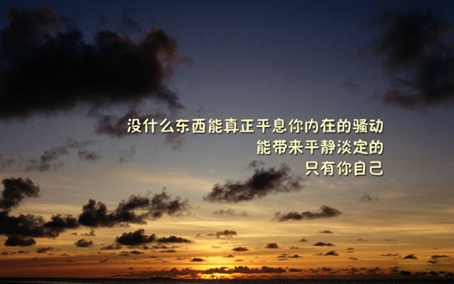 月光靜悄悄的灑在荒野里，野草便陪我寂寞；